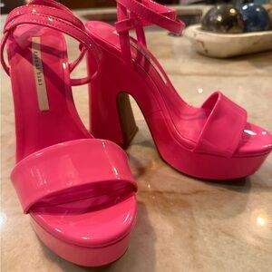 “Lexey” Pink Platform Heels